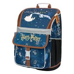 Baagl Schulranzen Jungen Mädchen für Grundschule Volksschule - Ergonomische Schultasche für Kinder - Schulrucksack mit Brustgurt - Grundschule Ranzen Tornister (Harry Potter Hogwarts) von Baagl