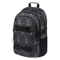 Baagl Schulrucksack für Jungen Mädchen Teenager - Skateboard Rucksack - Kinderrucksack mit Laptopfach und Brustgurt für Schule (Harry Potter Deathly Hallows) von Baagl