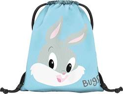 Baagl Turnbeutel Kindergarten, Sportbeutel für Jungen, Mädchen, Turnsackerl Kinder Sport Beutel Schuhbeutel Sportsack (Bugs Bunny) von Baagl