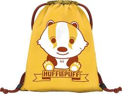 Baagl Turnbeutel Kindergarten, Sportbeutel für Jungen, Mädchen, Turnsackerl Kinder Sport Beutel Schuhbeutel Sportsack (Harry Potter - Hufflepuff) von Baagl