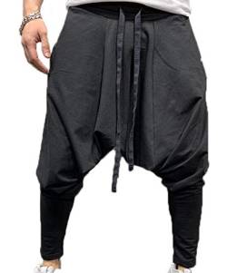 Herren leichte Baumwolle Ninja Aladdin Haremshose Hose Lose Hippie-Hose/Hose von Babao