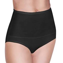 Bauchweg Unterwäsche Damen Miederslip mit Bauch-Weg-Effekt Shapewear Stark Formend Miederhose Bauch Weg Stark Formend Slip Große Größen (L, Schwarz) von Babell