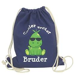 Babinjo Kinder Rucksack Cooler großer Bruder - Dino (Navy) von Babinjo