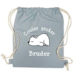 Babinjo Kinder Rucksack Cooler großer Bruder - Eisbär (Grau) von Babinjo