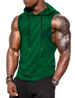 Babioboa Sports Herren Tank Top Ärmelloser Workout Sport Fitness Hoodie Muskelshirt für Gym Training von Babioboa