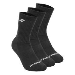 Babolat 3 Paar Tennis Socken schwarz Gr. 39/42 von Babolat