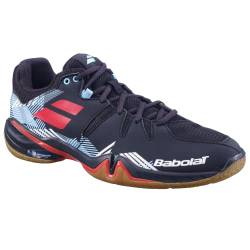 Babolat Shadow Spirit M, Herren Badmintonschuh, Outdoor, Farbe Schwarz, Schuhgröße 46, Black/Tomato Red, EU von Babolat