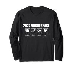 Baby Schwangerschaft Ankündigung Vorhersage 2024 Langarmshirt von Baby 2024 Shop