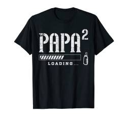 Herren Werdender Papa, Baby Ankündigung für Papa, 2. Kind T-Shirt von Baby Ankündigung - Content Design Studio