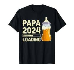 Werdender Papa, Zukünftiger Papa, Papa 2024 loading... T-Shirt von Baby Ankündigung - Content Design Studio