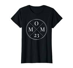 Mom 23 Werdende Mutter Schwangerschaft Geburt Baby Mama 2023 T-Shirt von Baby Ankündigung Mama 2023 Geschenk