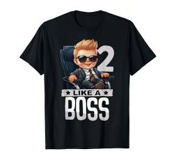 Baby 2. Geburtstag Junge Mädchen 2 Jahr wie ein Boss Kinder T-Shirt von Baby Birthday 2. Kindergeburtstag Junge Mächen