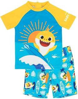 Baby Hai Badeanzug Jungen Kleinkinder 2 Stück Blue T-Shirt Shorts Surf Anzug 3-4 Jahre von Baby Shark