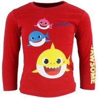 Baby Shark Langarmshirt Baby Shark Hai Kinder Baby Jungen langarm Shirt Gr. 92 bis 116, 100% Baumwolle von Baby Shark