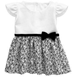 Baby Sweets® Baby Mädchen Kleid in Schwarz-Weiß im Motiv Glamour Girl für Neugeborene und Kleinkinder/Kinder-Kleider und Babykleidung für Mädchen in der Größe: 0-3 Monate (62) von Baby Sweets