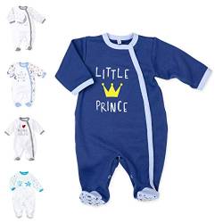 Baby Sweets® Baby Strampler für Jungen/Baby-Overall in Blau als Schlafanzug und Babystrampler im Motiv Little Prince für Neugeborene und Kleinkinder in der Größe: 6 Monate (68) von Baby Sweets
