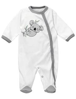 Baby Sweets Schlafanzug weiß grau | Motiv: Baby Koala | Strampler mit Koalamotiv für Neugeborene & Kleinkinder | Größe 56 (Neugeborene) von Baby Sweets