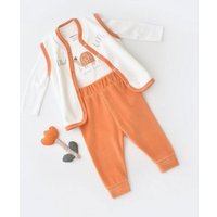 BabyCosy Frühchenpaket 3er Velvet Set (3er Set, mit Body, Hose und Weste) Bio Baumwolle, niedliches Design von BabyCosy