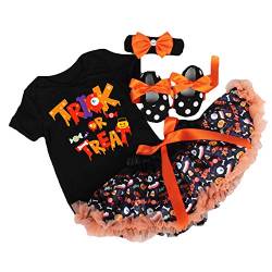 BabyPreg Meine erstes Halloween-Kostüm für Kleinkind Mädchen Thanksgiving Kostüm Kürbis Anziehen Baby Kleid Set (12-18 Monate, Das Erntedankfest) von BabyPreg