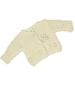 BabyPrem Babykleidung Frühchen - 6 Monate Strickjäckchen Pullover Creme 0-3 M von BabyPrem