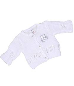 BabyPrem Babykleidung Frühchen - 6 Monate Strickjäckchen Pullover Weiß 0-3 M von BabyPrem