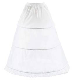 Babydress® Reifrock Petticoat Unterrock Petticoat Reifrock Hochzeit Petticoat Krinoline Hoopless Braut Petticoat Unterrock für Wedding Bridal Petticoat Underskirt 3 Hoop Petticoat (42, Weiß) von Babydress