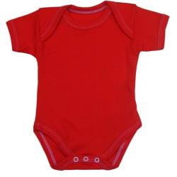 Baby Body / Weste für Neugeborene bis 12 Monate, einfarbig, rot, 3-6 Monate von Babyprem