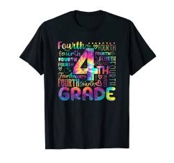 Typografie-Team der 4. Klasse der vierten Klasse T-Shirt von Back To School Kindergarten Teacher Gifts Student