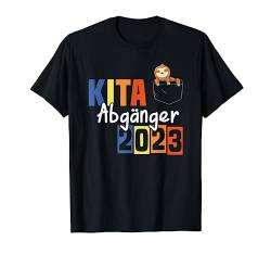 Einschulung Kita Abgänger 2023 Faultier T-Shirt von Back to School Schulanfang Einschulung Geschenke