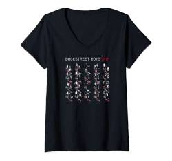 Backstreet Boys - DNA Red Steps T-Shirt mit V-Ausschnitt von Backstreet Boys