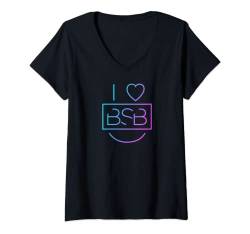 Backstreet Boys - I Heart BSB T-Shirt mit V-Ausschnitt von Backstreet Boys