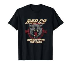 Bad Company Runnin' with the Pack Wolf Head 1976 T-Shirt von Bad Company