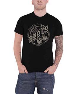 Bad Company T Shirt Straight Shooter Roundel Band Logo Nue offiziell Herren von Bad Company