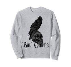 Crow And Skull Grafik-T-Shirts für Herren und Damen Sweatshirt von Bad Omens Co.