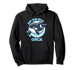Eat The Rich Orca Grafik-T-Shirts für Herren, Damen, Jungen und Mädchen Pullover Hoodie von Bad Omens Co.