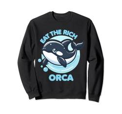 Eat The Rich Orca Grafik-T-Shirts für Herren, Damen, Jungen und Mädchen Sweatshirt von Bad Omens Co.