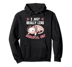 Ich mag Axolotls Ok Bunte Grafik-T-Shirts einfach sehr Pullover Hoodie von Bad Omens Co.