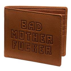 Bad Mother Fucker Geldbörse / Ledergeldbörse Hellbraun - Pulp Fiction wallet in Tan brown von Bad Wallets