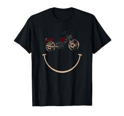 Motorrad Smile Face Funny Shirt Biker Gift Ride von Badass Biker Tees NYC