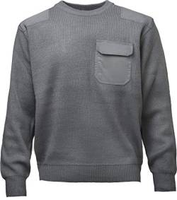 (A) Bundeswehr Pullover - Militär Pullover Herren - Armee Kleidung Männer - Army Gebirgsjäger - Arbeitskleidung (Grau 3XL) von Baddery