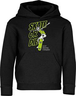 (A) Kinder Pullover: Skate or Die - Hoodie Kapuzenpullover Pulli Skateboard Skaten Skater Skaters SK8 - Geschenk Kleidung Junge Jungen Mädchen Kind Sport (152) von Baddery