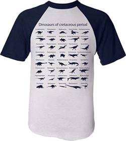 (A) Kinder T-Shirt: Welt der Dinosaurier/Kreidezeit - Dino Dinos Saurier - Shirt für Junge Jungen & Mädchen Kind Geschenk-Idee - Jurassic Land EIS Planet Ice - Pyjama Geburtstag (134/146) von Baddery