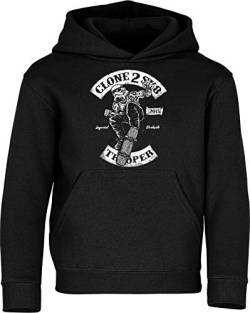 Baddery (A) Kinder Pullover: Skate Trooper - Hoodie Kapuzenpullover Pulli Skateboard Skaten Skater Skaters SK8 - Geschenk Kleidung Junge Jungen Mädchen Kind Sport (140) von Baddery