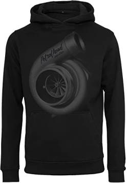 Baddery Auto Hoodie Herren : Turbolader - Tuner Kapuzenpullover - Männer Pullover - Tuning Zubehör - Geschenk Autoliebhaber (XL) von Baddery