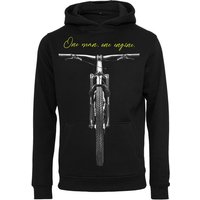 Baddery Kapuzenpullover Fahrrad Hoodie : One Man One Engine - Sport Pullover Herren, hochwertiger Siebdruck, auch Übergrößen von Baddery