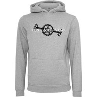 Baddery Kapuzenpullover Fahrrad Hoodie : Veni Vidi Velo - Sport Pullover Herren, hochwertiger Siebdruck von Baddery