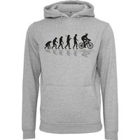Baddery Kapuzenpullover Fahrrad Hoodie - Bike Evolution - Sport Pullover Herren, hochwertiger Siebdruck von Baddery