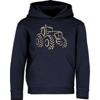 Baddery Kapuzenpullover Kinder Hoodie : Traktor - Trecker - Bauernhof Pulli, hochwertiger Siebdruck von Baddery