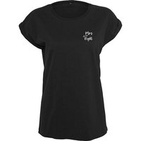 Baddery Print-Shirt Damen T-Shirt : Mrs. always Right - Funshirts für Frauen (Loose Fit), hochwertiger Siebdruck, auch Übergrößen, aus Baumwolle von Baddery