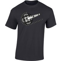 Baddery Print-Shirt Fahrrad T-Shirt : Bike - Sport Tshirts Herren - Mountainbike Shirt, hochwertiger Siebdruck, auch Übergrößen, aus Baumwolle von Baddery